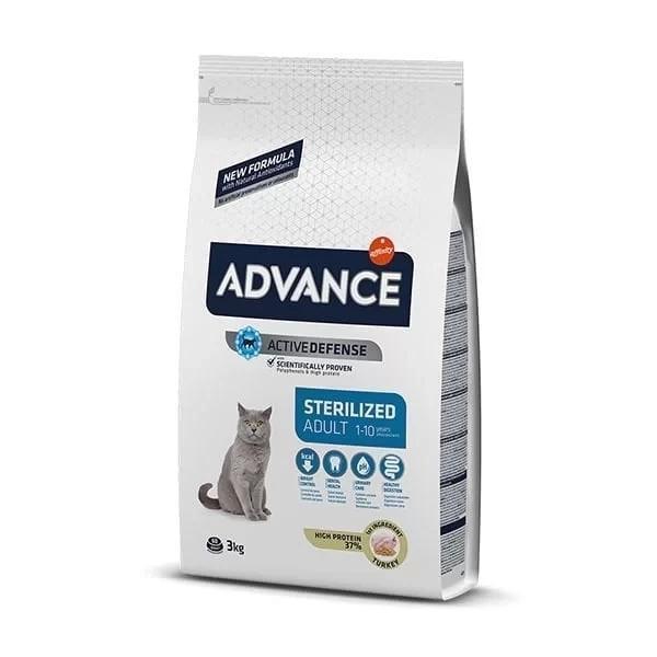 Advance Sterilised Hindili Yetişkin Kısırlaştırılmış Kedi Maması 3 Kg - Image 1