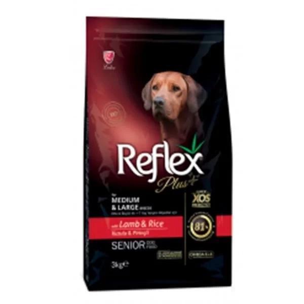 Reflex Plus Kuzulu Orta ve Büyük Irk Yaşlı Köpek Maması 3 Kg - Image 1