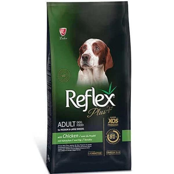 Reflex Plus Adult Orta ve Büyük Irk Tavuklu Yetişkin Köpek Maması 15 Kg - Image 1