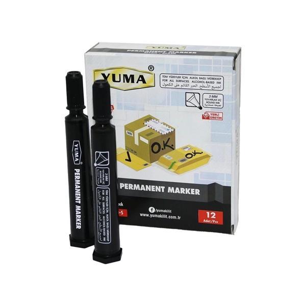 Yuma Ym-790s  Siyah Koli Kalemi 12 Adet - Image 1