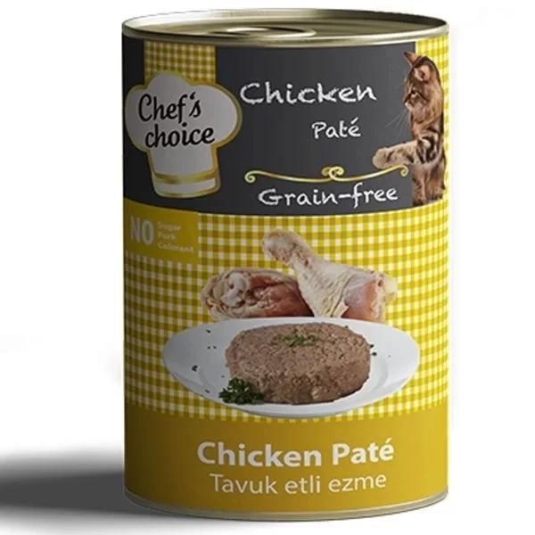 Chefs Choice Kıyılmış Tavuk Etli Tahılsız Yetişkin Konserve Kedi Maması 400 Gr - Image 1
