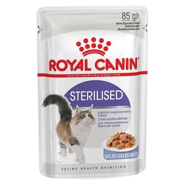 Royal Canin Sterilised Jelly Pouch Kısırlaştırılmış Kedi Maması 85 Gr - Image 1
