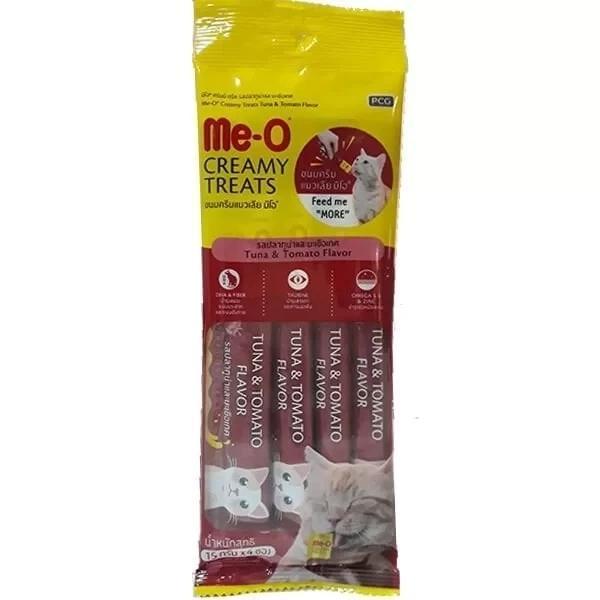 Meo Creamy Ton Balıklı ve Domatesli Kedi Ödül Maması 4x15 Gr - Image 1