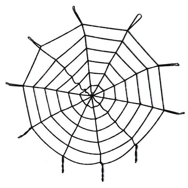 Halloween Cadılar Bayramı Örümcek Ağ Dekor Siyah 1.5 Metre - Image 1
