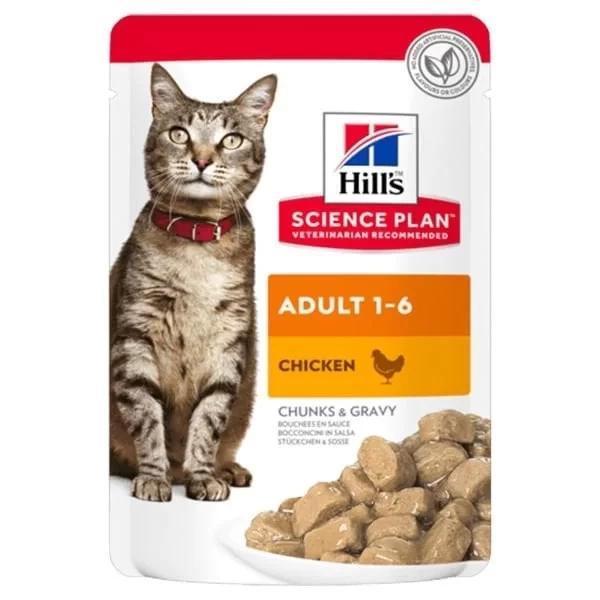 Hills Adult Tavuklu Pouch Yetişkin Konserve Kedi Maması 85 Gr - Image 1