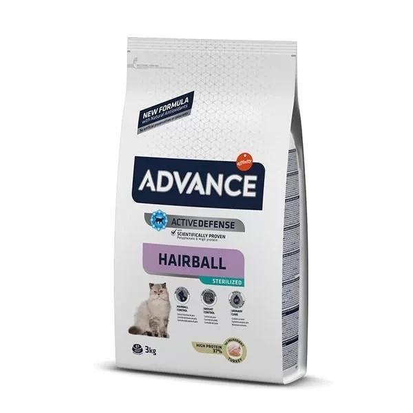 Advance Hairball Tüy Yumağı Önleyen Hindili Kısır Kedi Maması 3 Kg - Image 1