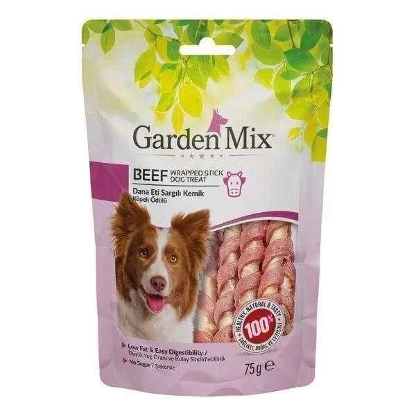 Garden Mix Dana Eti Sargılı Kemik Düşük Yağlı Şekersiz Stick Köpek Ödül Maması 75 Gr - Image 1
