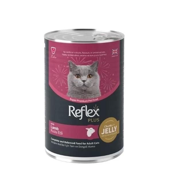 Reflex Plus Jöle İçinde Kuzu Etli Yetişkin Konserve Kedi Maması 400 Gr - Image 1