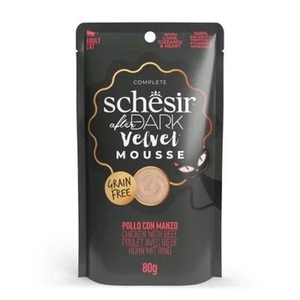 Schesir After Dark Velvet Mousse Tavuklu ve Sığır Etli Yetişkin Kedi Yaş Maması 80 Gr - Image 1