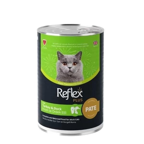 Reflex Plus Pate İçinde Hindi ve Ördek Etli Yetişkin Konserve Kedi Maması 395 Gr - Image 1
