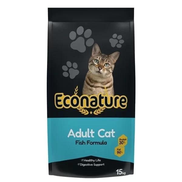 Econature Balıklı Yetişkin Kedi Maması 15 Kg - Image 1