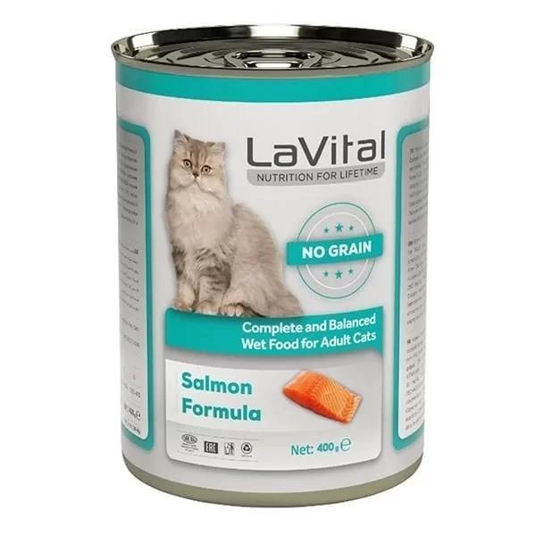 Lavital Adult Tahılsız Somonlu Yetiskin Konserve Kedi Maması 400 Gr - Image 1