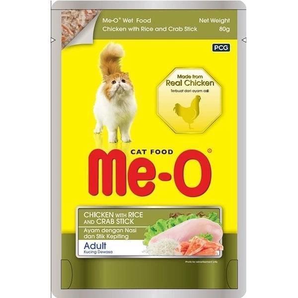 Meo Tavuk Pirinç ve Yengeçli Yetişkin Konserve Kedi Maması 80 Gr - Image 1