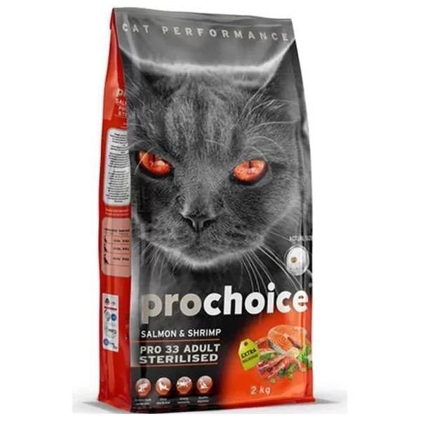 Pro Choice Pro 33 Sterilised Somonlu Kısırlaştırılmış Kedi Maması 2 Kg - Image 1