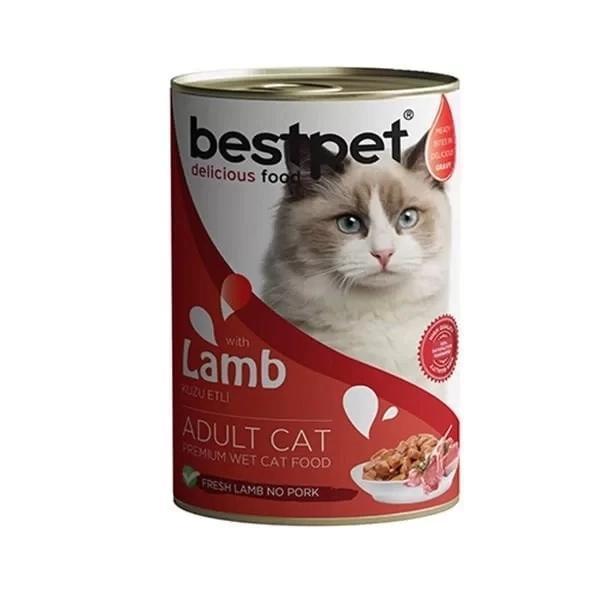 Bestpet Kuzulu Jöleli Yetişkin Konserve Kedi Maması 400 Gr - Image 1