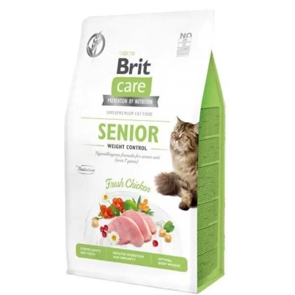 Brit Care Senior Weight Control Düşük Kalorili Yaşlı Kedi Maması 2 Kg - Image 1