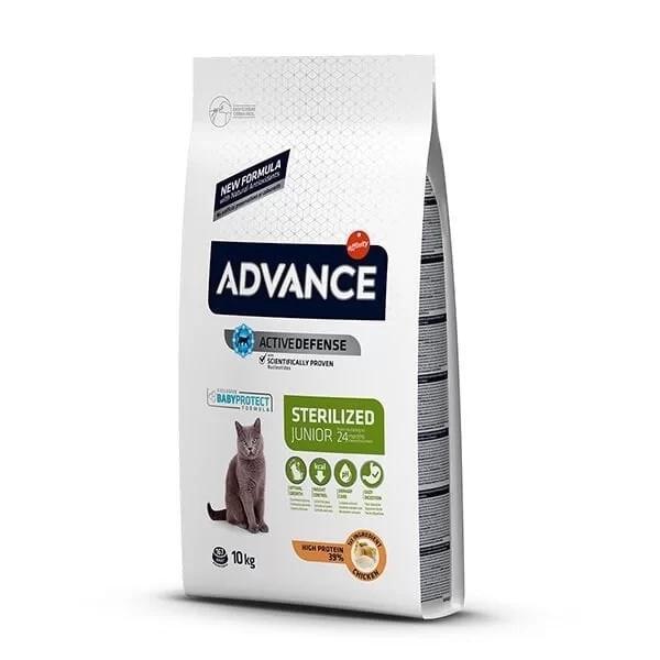 Advance Junior Sterilised Tavuklu Kısırlaştırılmış Genç Kedi Maması 10 Kg - Image 1