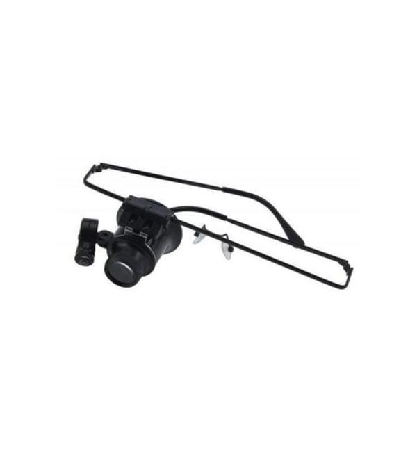 Gözlük Tipi Işıklı Monoküler Büyüteç 20X16Mm Optik Lens 9892A - Image 1
