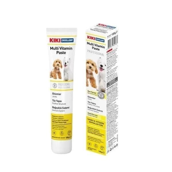 Kiki Excellent Bağışıklık Sistemi Destekleyici Yavru ve Yetişkin Multi Vitamin Köpek Macunu 100 Gr - Image 1