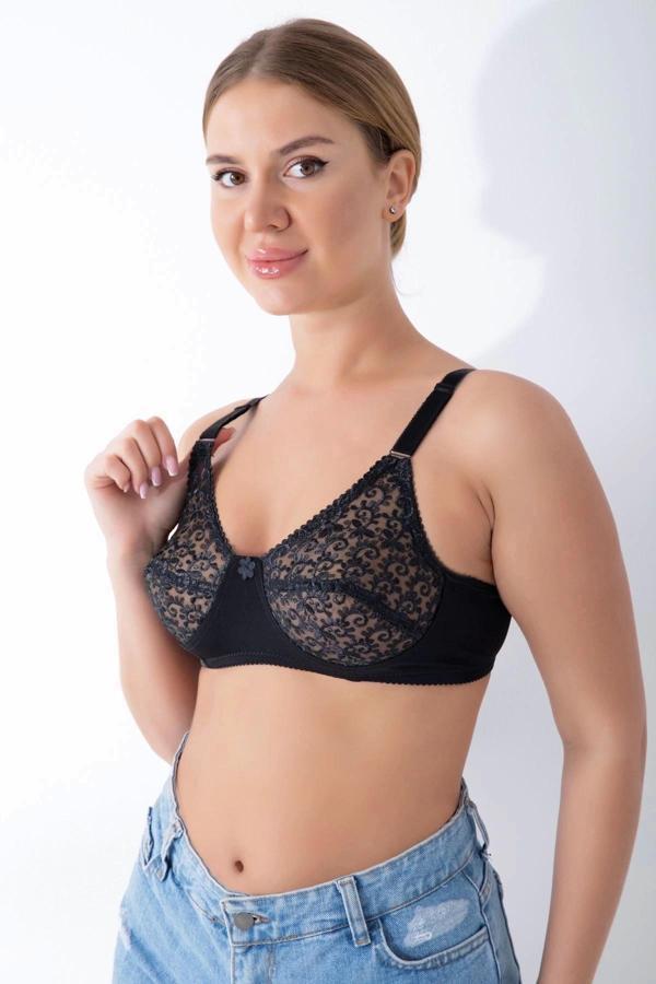 Siyah Dantelli Toparlayıcı Sütyen - 506 - Image 1