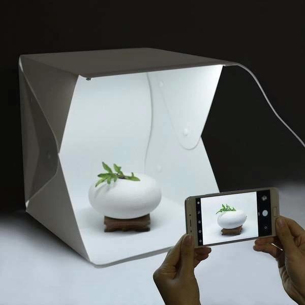 Ürün Çekim Çadırı Mini Fon Fotoğraf Stüdyosu Ledli Işık Perdesi - Image 1