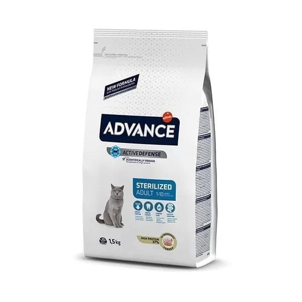 Advance Sterilised Hindili Yetişkin Kısırlaştırılmış Kedi Maması 1.5 Kg - Image 1