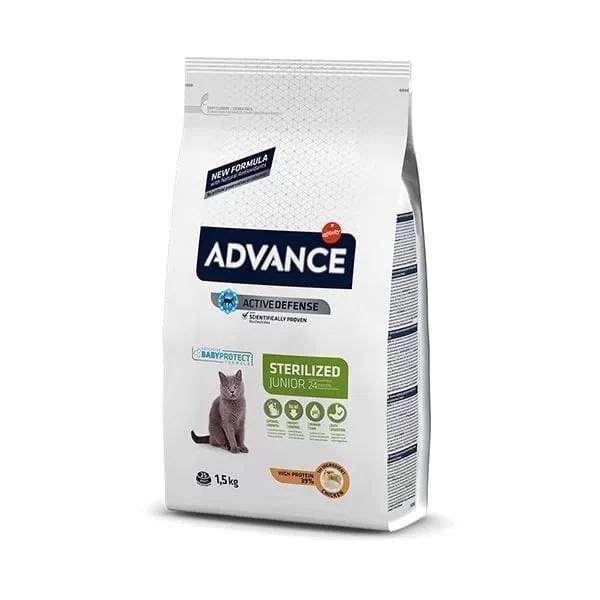 Advance Junior Sterilised Tavuklu Kısırlaştırılmış Genç Kedi Maması 1.5 Kg - Image 1
