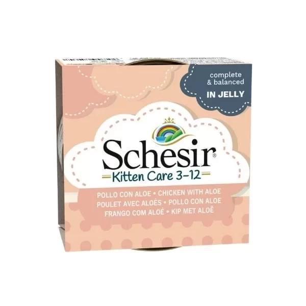Schesir Kitten Tavuk ve Aloeveralı Yavru Konserve Kedi Maması 85 Gr - Image 1