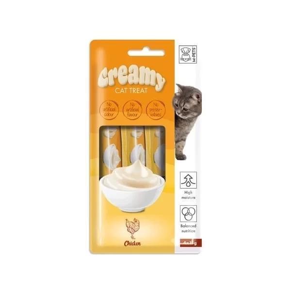M-Pets Creamy Tavuklu Sıvı Kedi Ödülü 15 Gr 4 Adet - Image 1