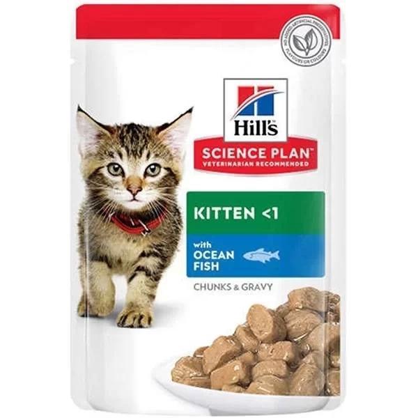 Hills Kitten Okyanus Balıklı Pouch Yavru Konserve Kedi Maması 85 Gr - Image 1