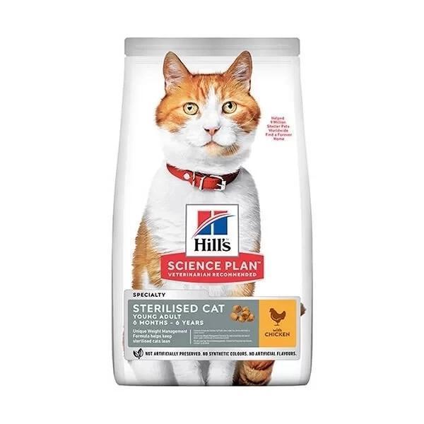Hills Young Sterilised Tavuklu Kısırlaştırılmış Kedi Maması 3 Kg - Image 1
