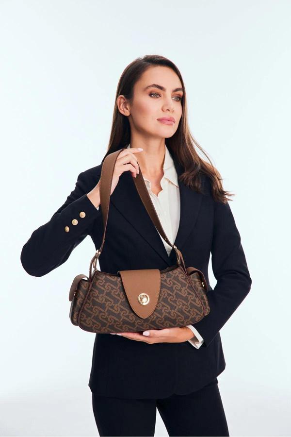 U.S.Polo Kadın Omuz Çantası US24521 U.S. POLO ASSN. USPA LADIES BAG BROWN - Image 1
