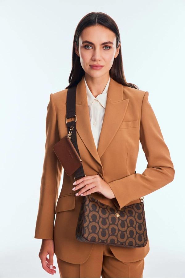 U.S.Polo Kadın Çapraz Çanta US24599 U.S. POLO ASSN. USPA LADIES BAG BROWN - Image 1