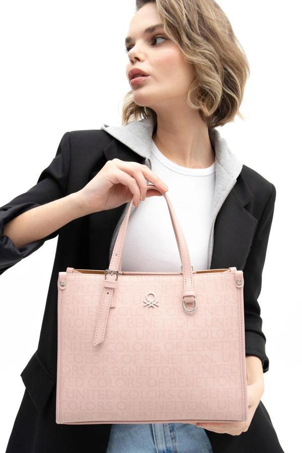 Bennetton Kadın El Çantası BNT_1312 Benetton Pudra - Image 1