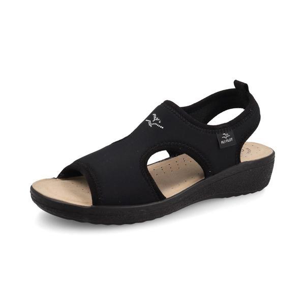 Kadın Sneaker ( Günlük) 55 E71 LA Fly Flot Sandal FRESH 2003-Black - Image 1