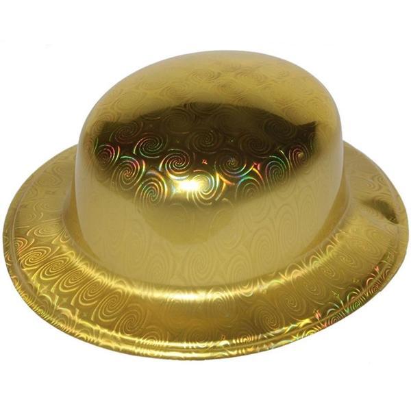 Altın Renk Hologramlı Plastik Yulak Melon 27x24 Cm - Image 1