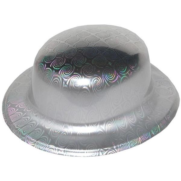 Gümüş Renk Hologramlı Plastik Yulak Melon 27x24 Cm - Image 1