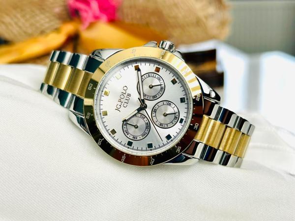 JPC.0622-2999.4 JG.POLO CLUB KADIN ÇELİK KORDON ÇELİK KASA ORJİNAL KOL SAATİ - Image 1