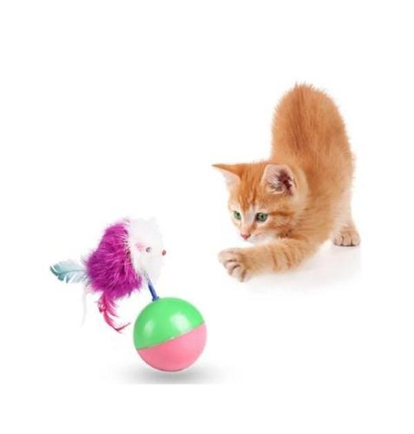Fare Hacıyatmaz Kedi Oyuncağı Çok Renkli - Image 1
