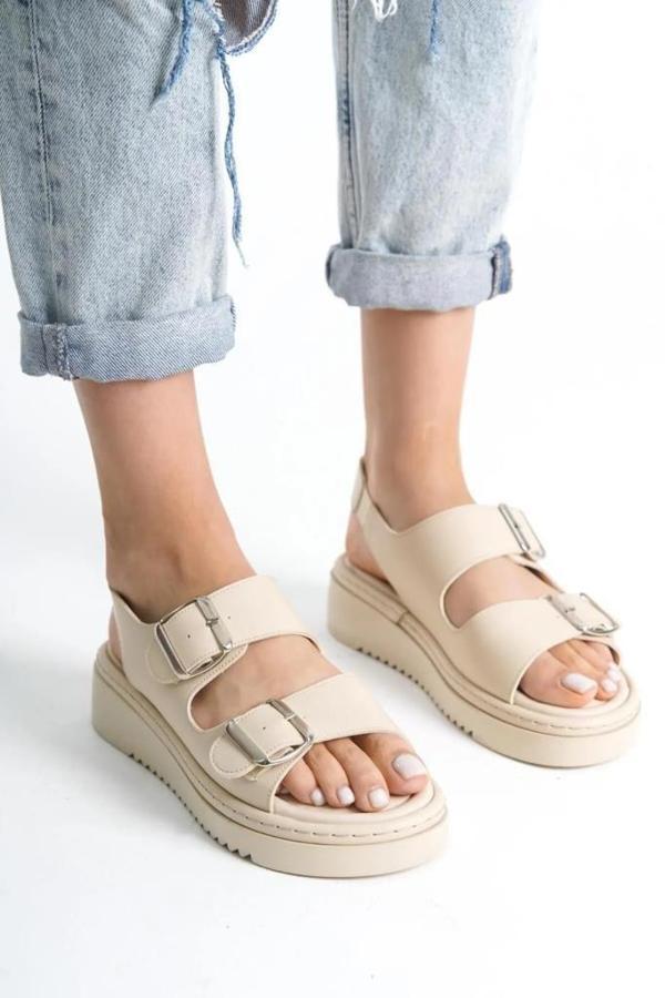 Papuçcity Fncy 03175 Ortopedik Kadın Günlük Sandalet - Image 1