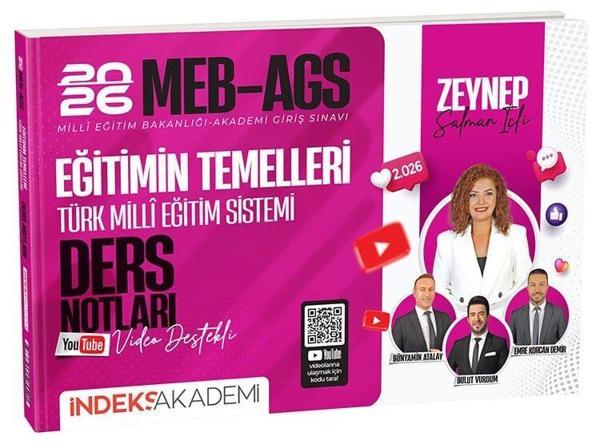İndeks Akademi 2026 MEB-AGS Eğitimin Temelleri ve Türk Milli Eğitim Sistemi Video Ders Notları İndeks Akademi Yayıncılık - İndeks Akademi Yayıncılık - Image 1