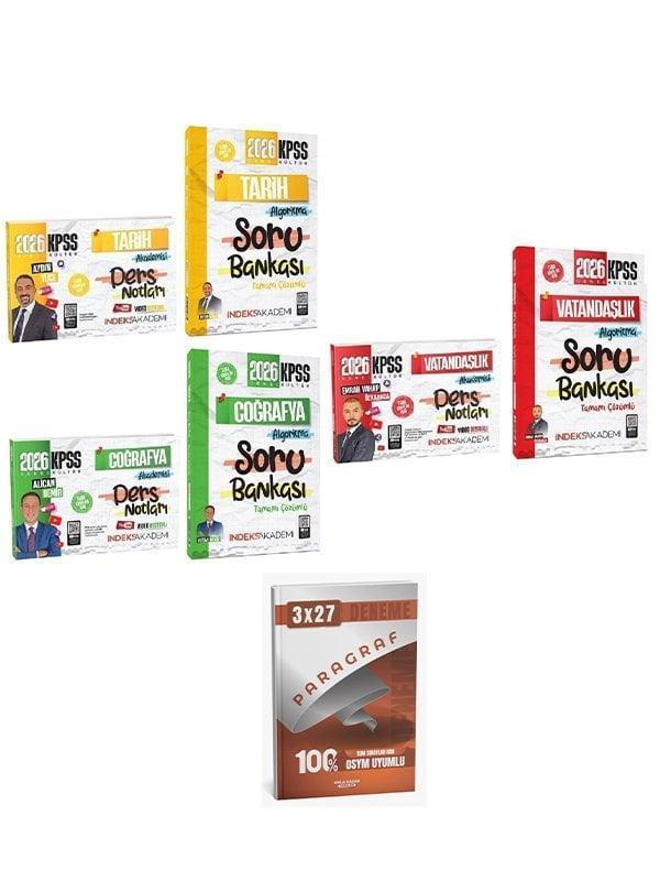 İndeks + Anla Kazan 2026 KPSS Tarih + Coğrafya + Vatandaşlık Video Ders Notları + Soru Bankası 6 lı Set İndeks Akademi Y - İndeks Akademi Yayıncılık - Image 1