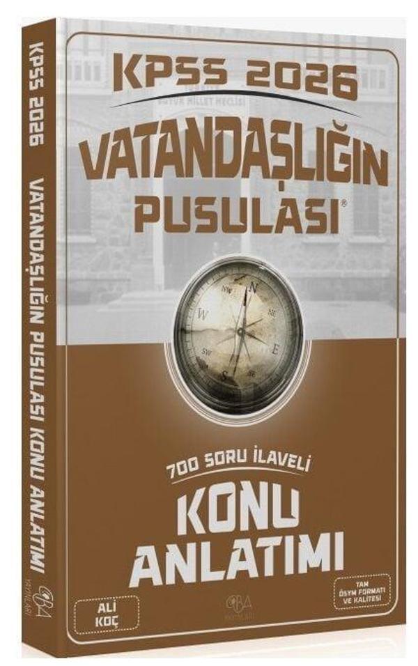 CBA Yayınları 2026 KPSS Vatandaşlık Vatandaşlığın Pusulası Konu Anlatımı CBA Yayınları - CBA Akademi Yayınları - Image 1