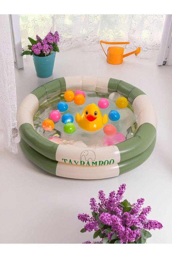 Taybamboo Fuuny Çocuk Havuzu İki Boğumlu 91X20 Cm Yeşil - Image 1