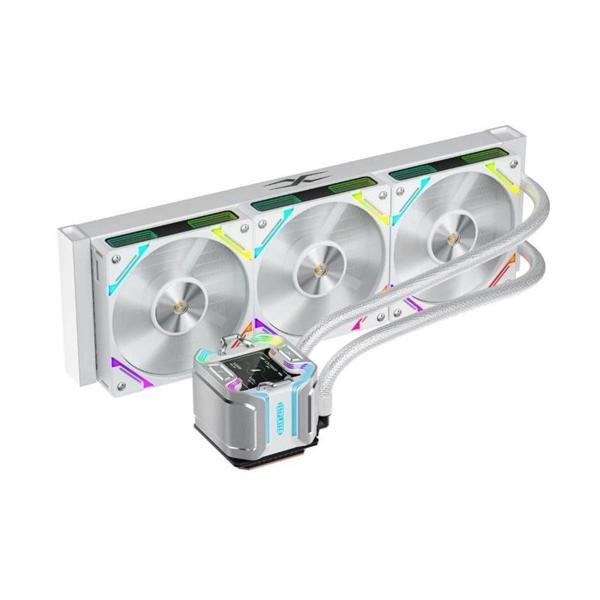 1st Player X Starshıp 360mm Beyaz Argb Ips 2.4" Dijital Ekranlı Am5 / Lga 1851, Lga 1700 Premıum İşl - Image 1