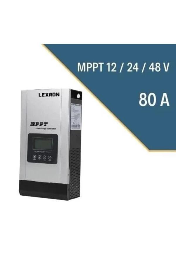 Lexron 80A 12/24/36/48V Mppt Şarj Kontrol Cihazı - Image 1