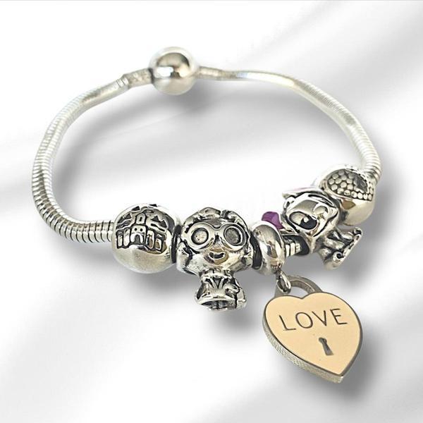 Stitch Charm Çelik Bileklik - Image 1