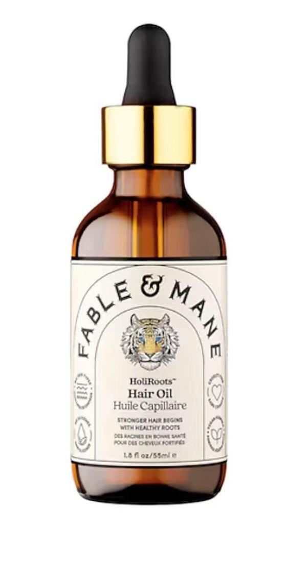 Fable & Mane Holiroots Hair Oil - Yıkama Öncesi Güçlendirici Bakım Yağı 55 Ml - Image 1
