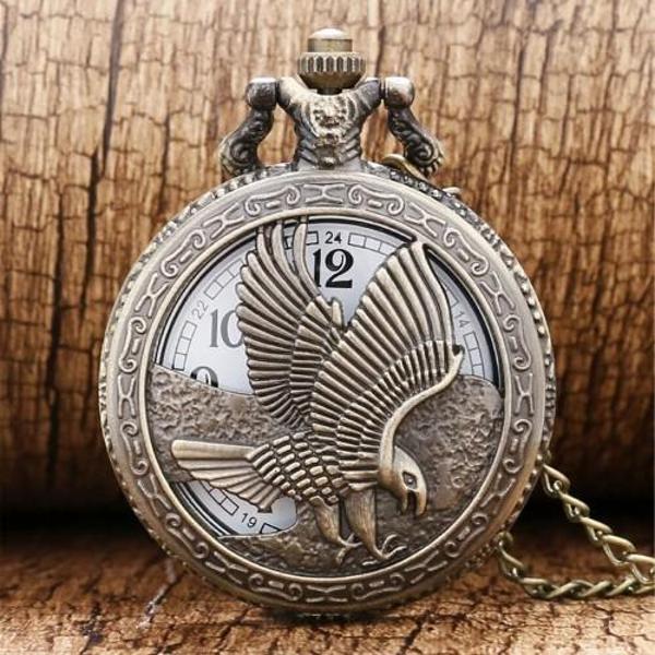 Kartal Tasarımlı Köstekli Saat - Image 1