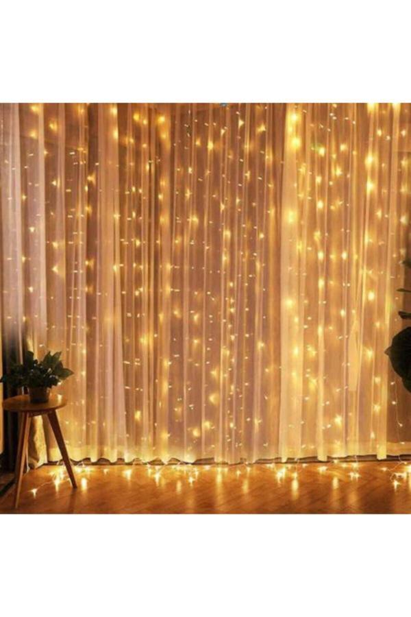 Avda Perde Led Günışığı Misafirleriniz Çok Beğenecek 2,5 X 2,5 Metre 8 Animasyonlu , Kumandalı 300 Letli - Image 1